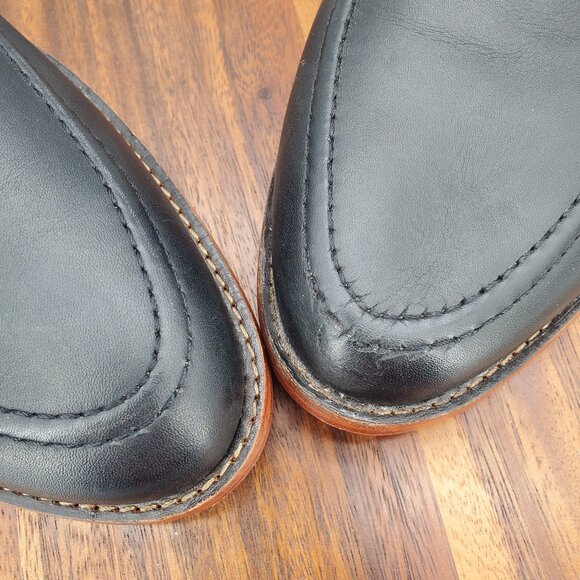 Nisolo Chamberlain Penny Loafers Men\'s 11.5 Black Leather Casual Dress Shoes